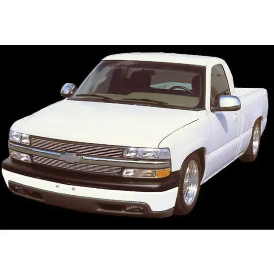 Carriage Works 41602 Grille Insert; Overlay; Horizontal Bar Style; Without Emblem Cutout; Polished; Aluminum (Discontinued) 1
