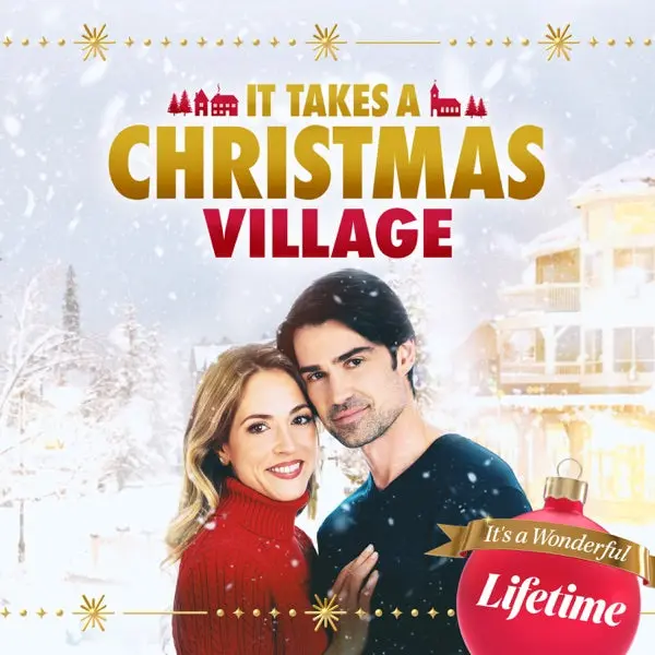 It Takes A Christmas Village Dvd 2021 Lifetime Movie Corey Sevier 1