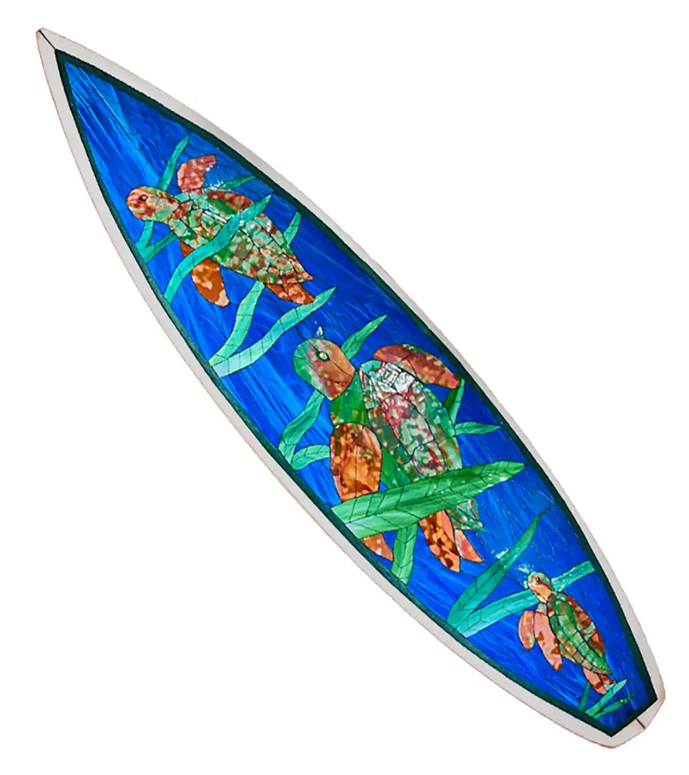 Surfboard "Honu Honu" By Julie Sobolewski 1