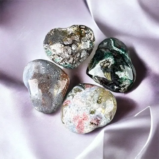 Ocean Jasper Hearts - Ethically Sourced 1