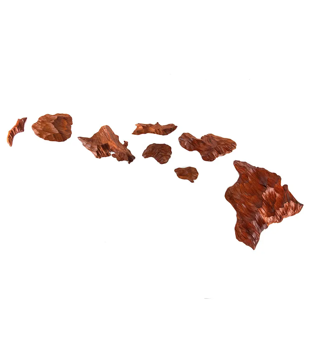Koa Hawaiian Island Chain Large By Greg Eaves 1