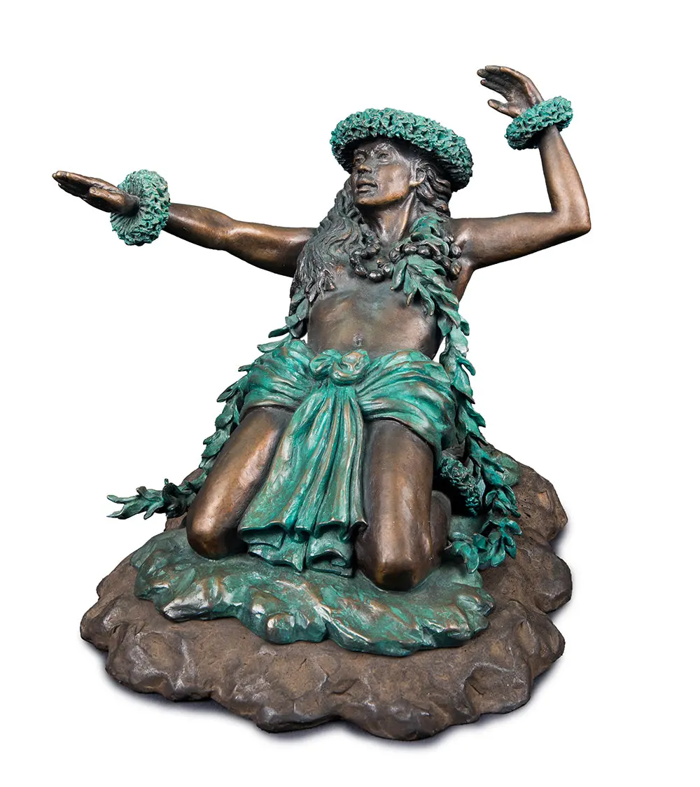 Bronze Sculpture "Ka Leo O Haukani'" 1
