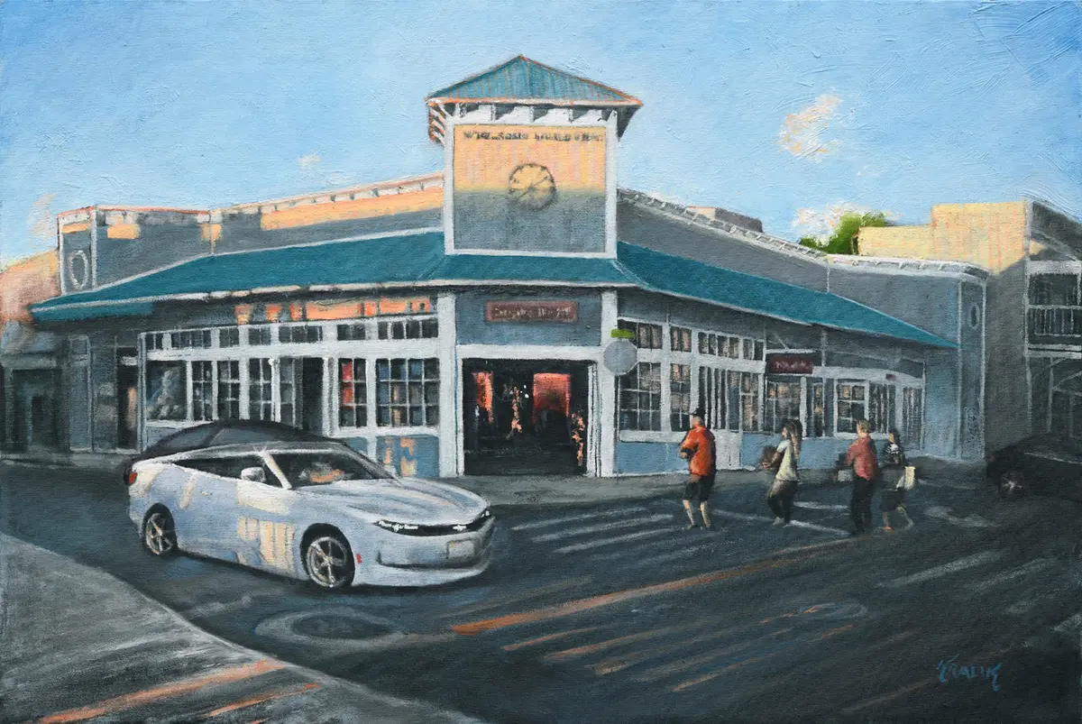 Nagasako Building At Sunset By Brandon Kralik, Framed 1