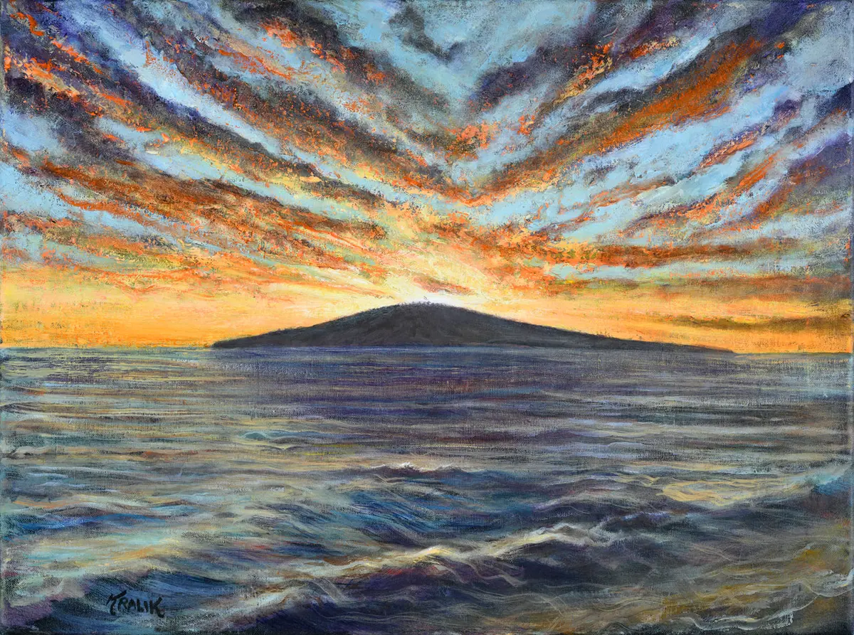 Winter Sunset By Brandon Kralik, Framed 1