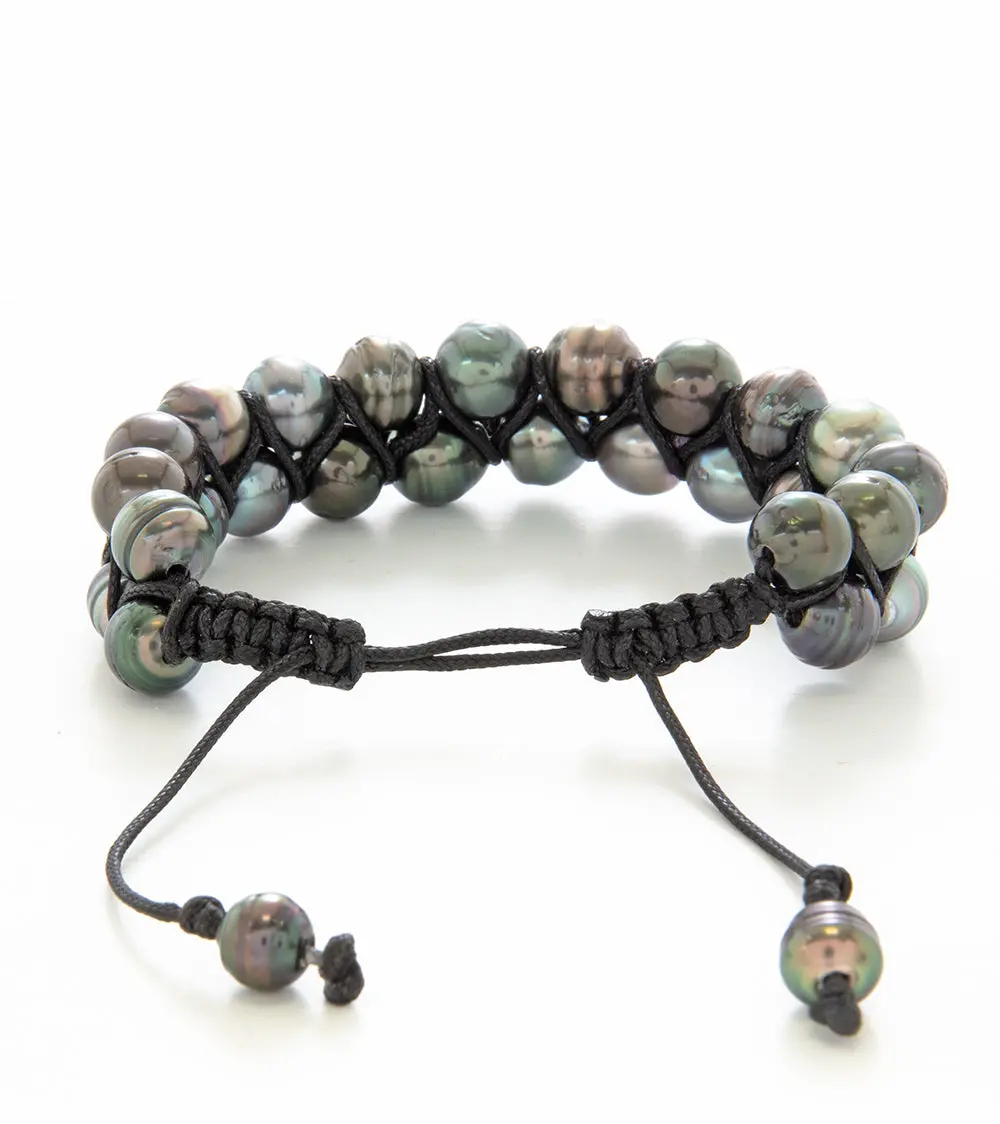 Woven Tahitian Pearl Bracelet (30 Pearls)- 36954C 2