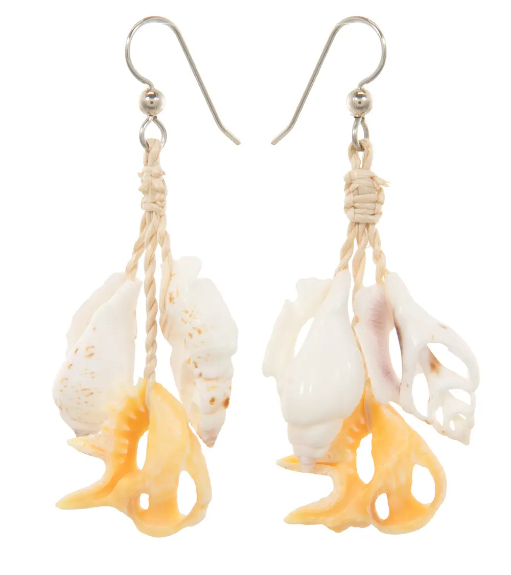 Sliced Shell Earrings 1