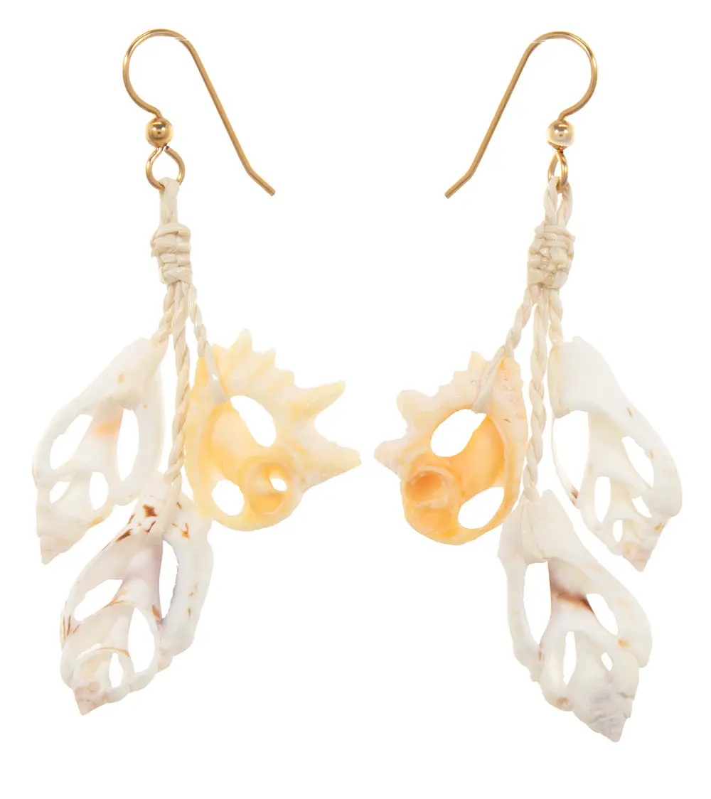 Sliced Shell Earrings 1
