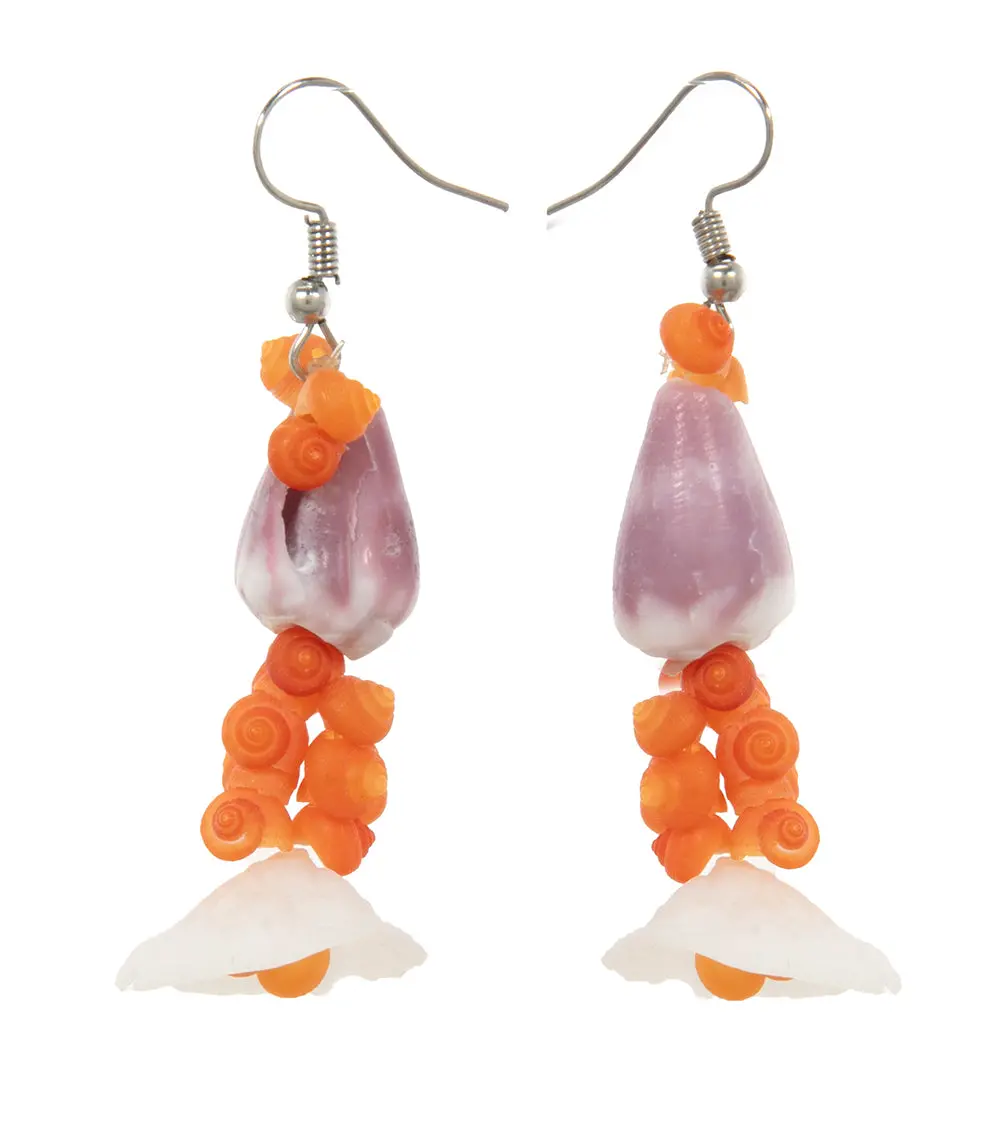 Sliced Shell Earrings 1