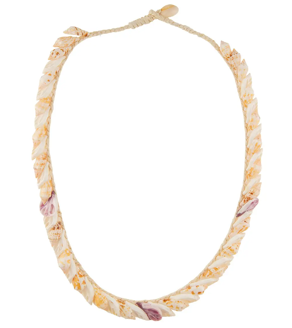Single-Layer Assorted Sliced Shells Necklace - 44546C 1