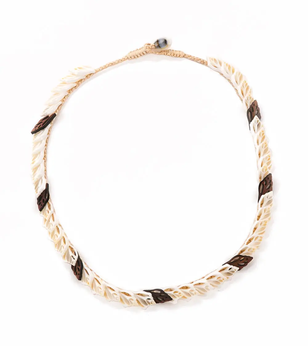 Single Layer With Koa Necklace - 53473 1