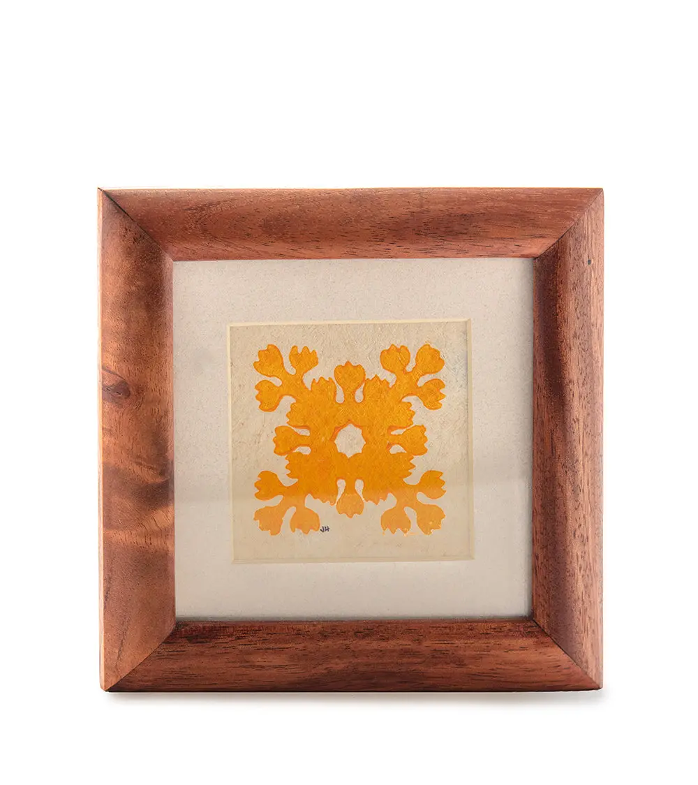 Hawaiian Quilt Tapa (5X5 Yellow) By Joanne How 1