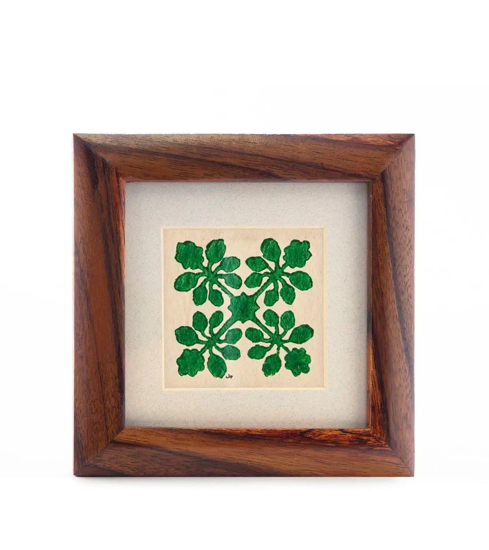 Hawaiian Quilt Tapa (5X5 Green) By Joanne How 1