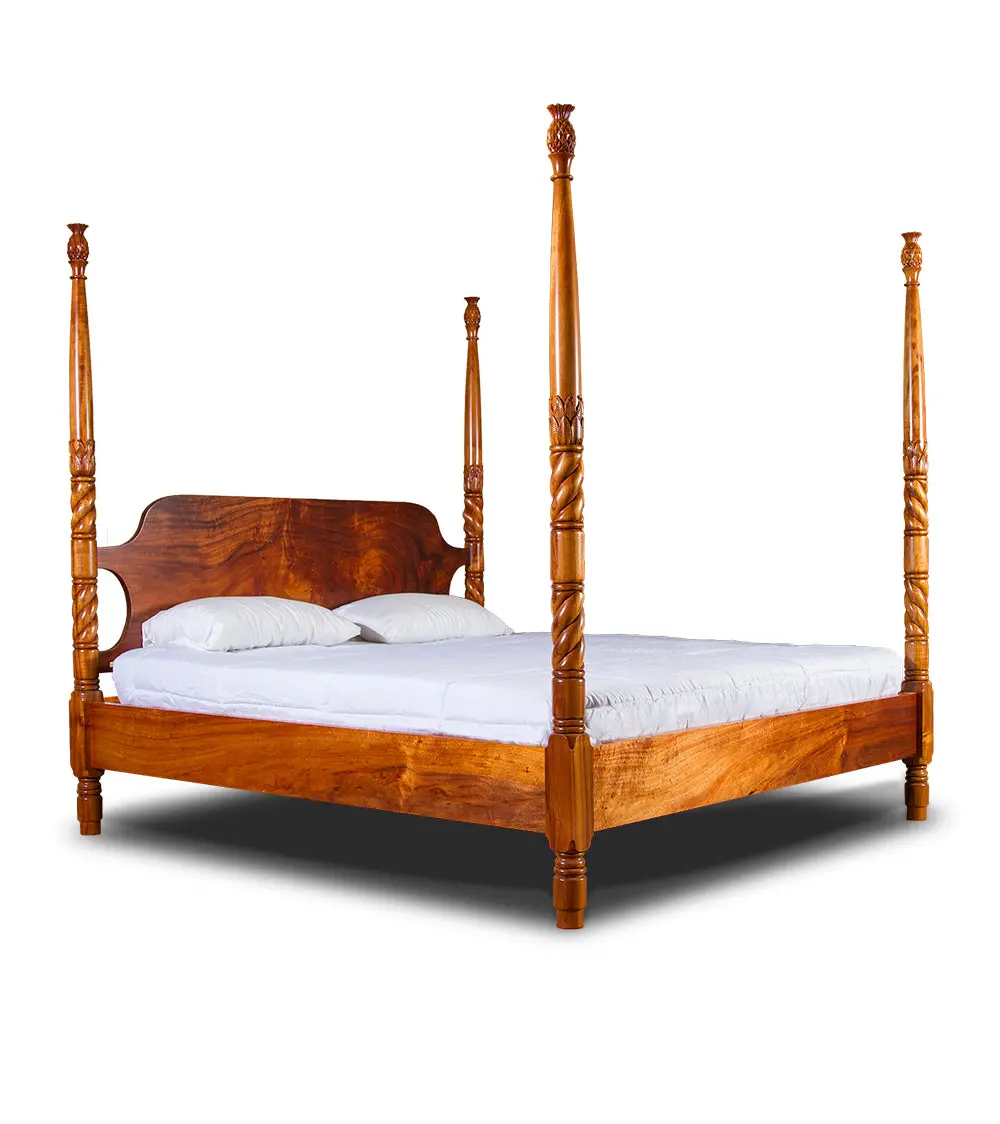 Lanai Grand Four Poster Koa Bed 1