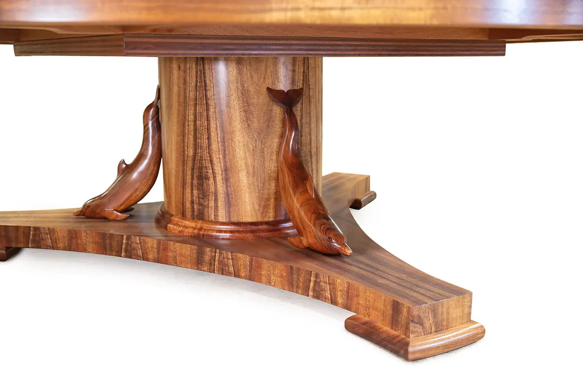 Pedestal Dining Table With Lazy Susan 2