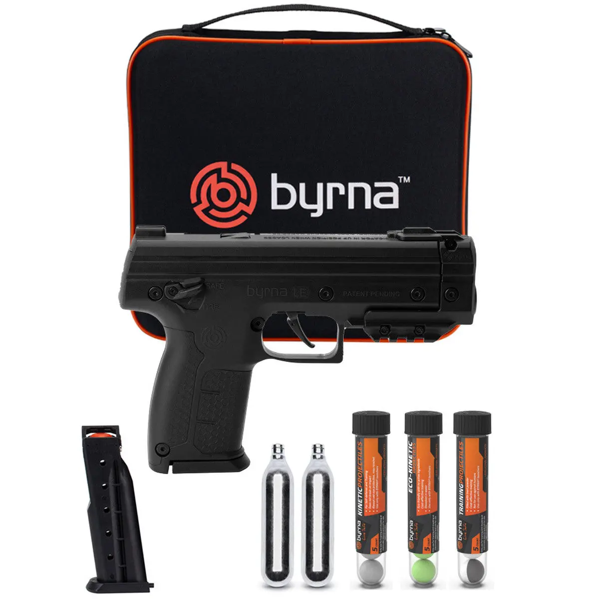 Byrna Le Launcher - Less-Lethal Pistols Home/Self Defense Universal Kit (Black) 1
