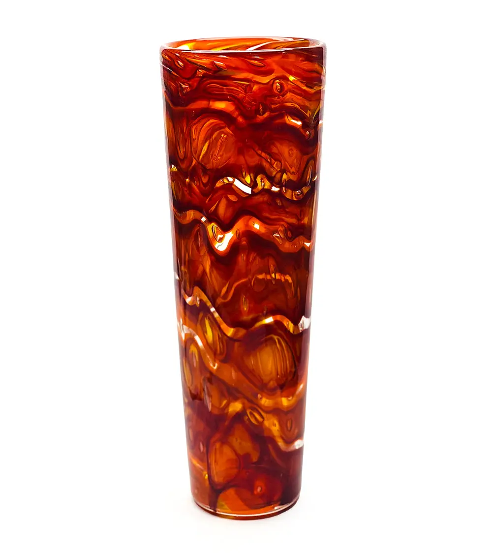 Glass Vessel "Lava Tube" By Jonathan Swanz 1