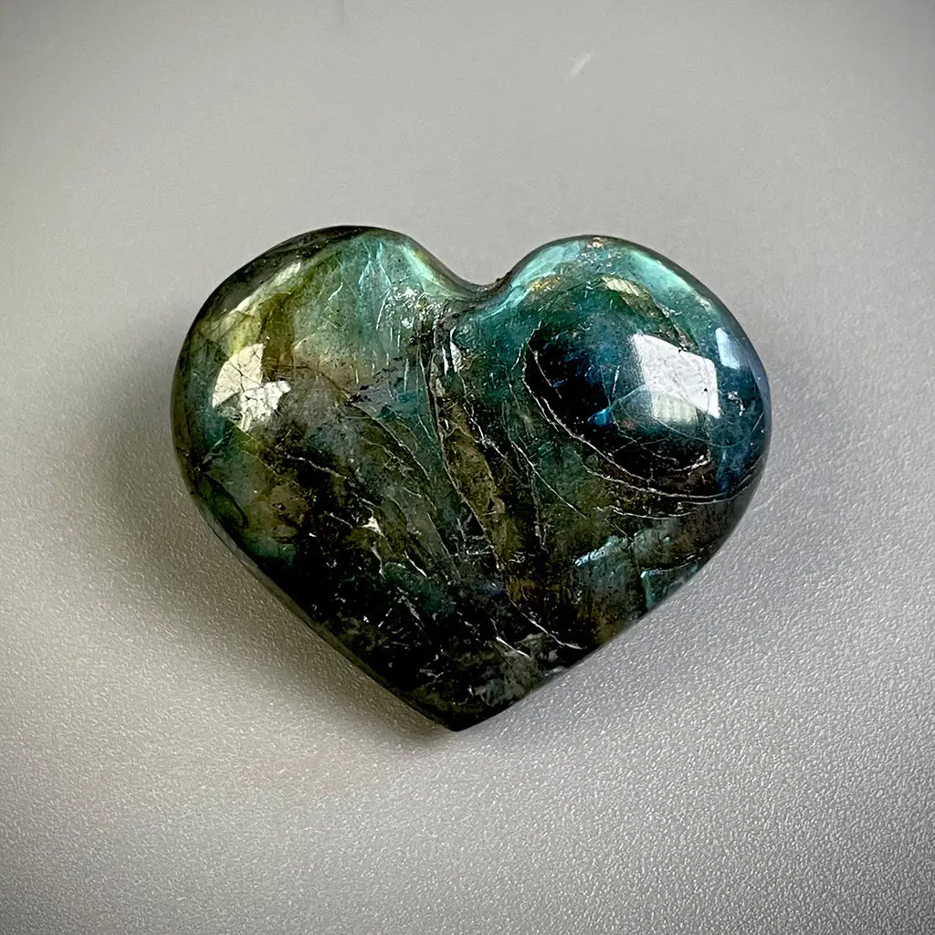 Labradorite Heart - Ethically Sourced 1