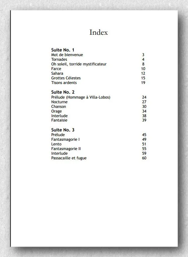 Lemieux, Suite No. 1-2-3 2