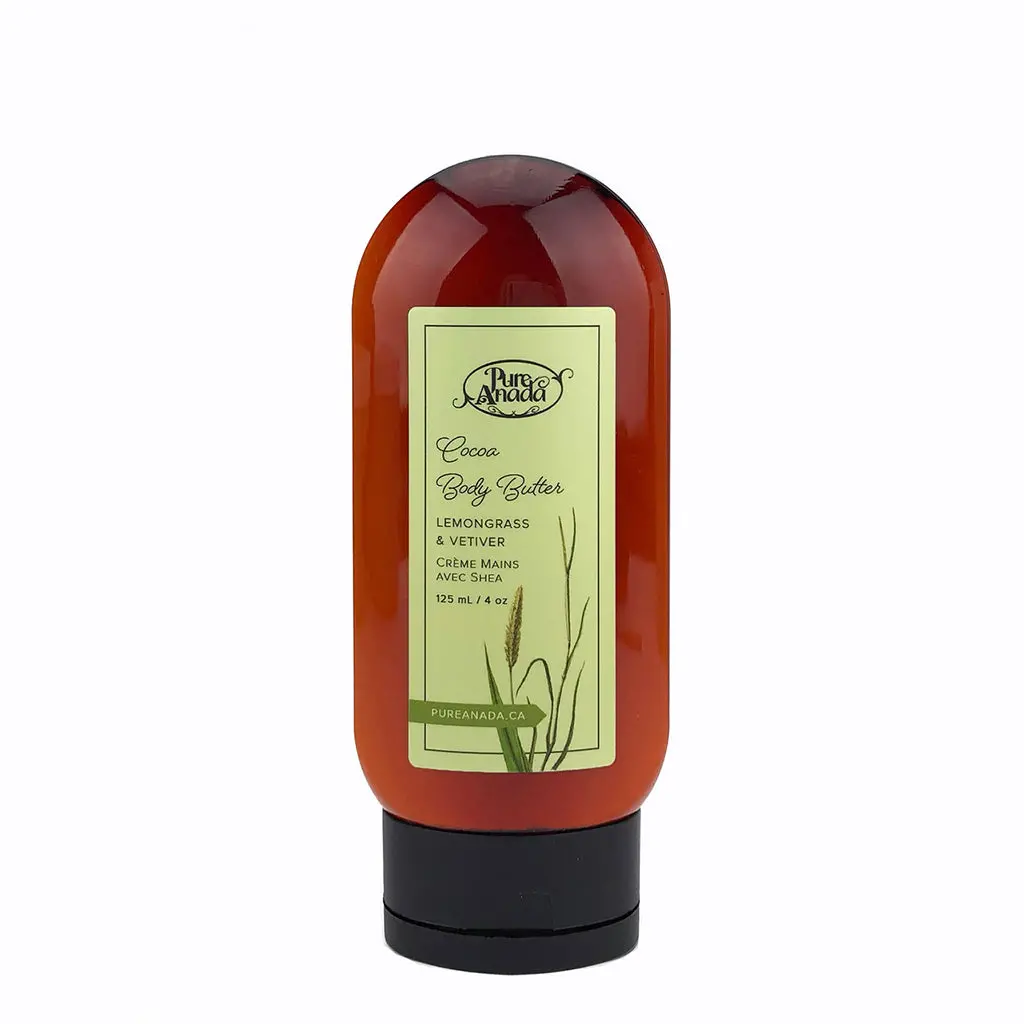 Lemongrass & Vetiver Natural Cocoa Body Butter 125Ml- Pure Anada 1