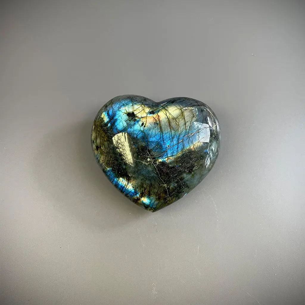Labradorite Heart Ethically Sourced - Large 5