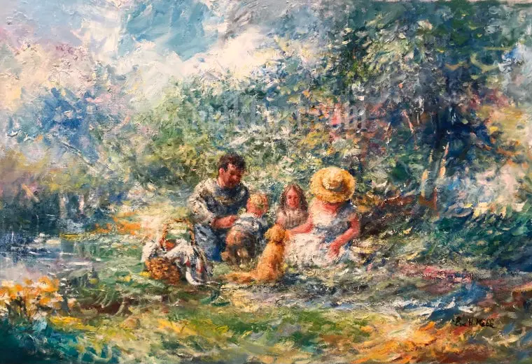 Original Painting: Life By Eva Makk 1