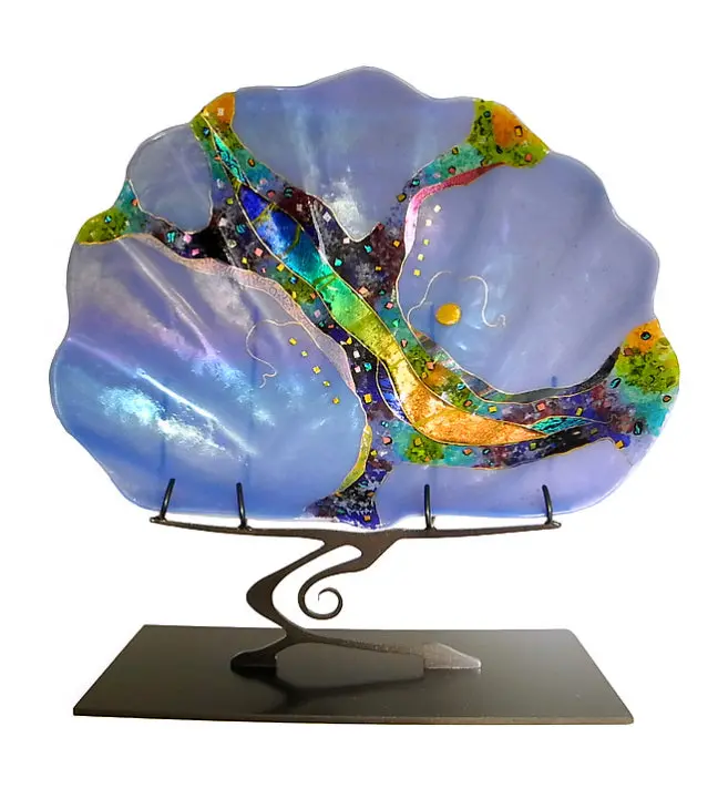 Giant Shell On Stand - Light Blue 1