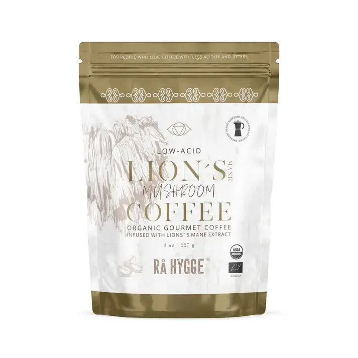 Lion's Mane Mushroom Coffee Espresso Ground 227 G / 8 Oz - Ra Hygge 1