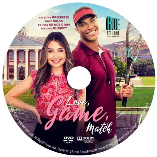 Love, Game, Match Dvd Uptv Movie 2022 - Cristine Prosperi & Dale Moss 1