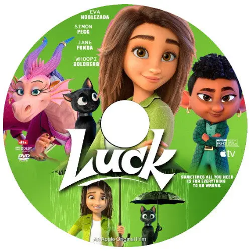 Luck Dvd 2022 Movie - Animated Film - Region Free 1