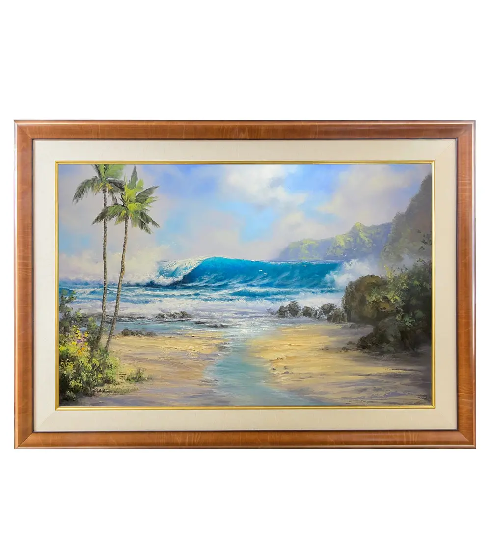 Original Painting: Lure Of The Island By George Eguchi 1