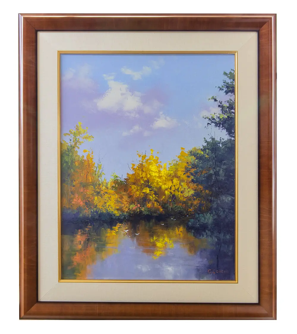 Original Painting: Lure Of The Sycamore Trees By George Eguchi 1