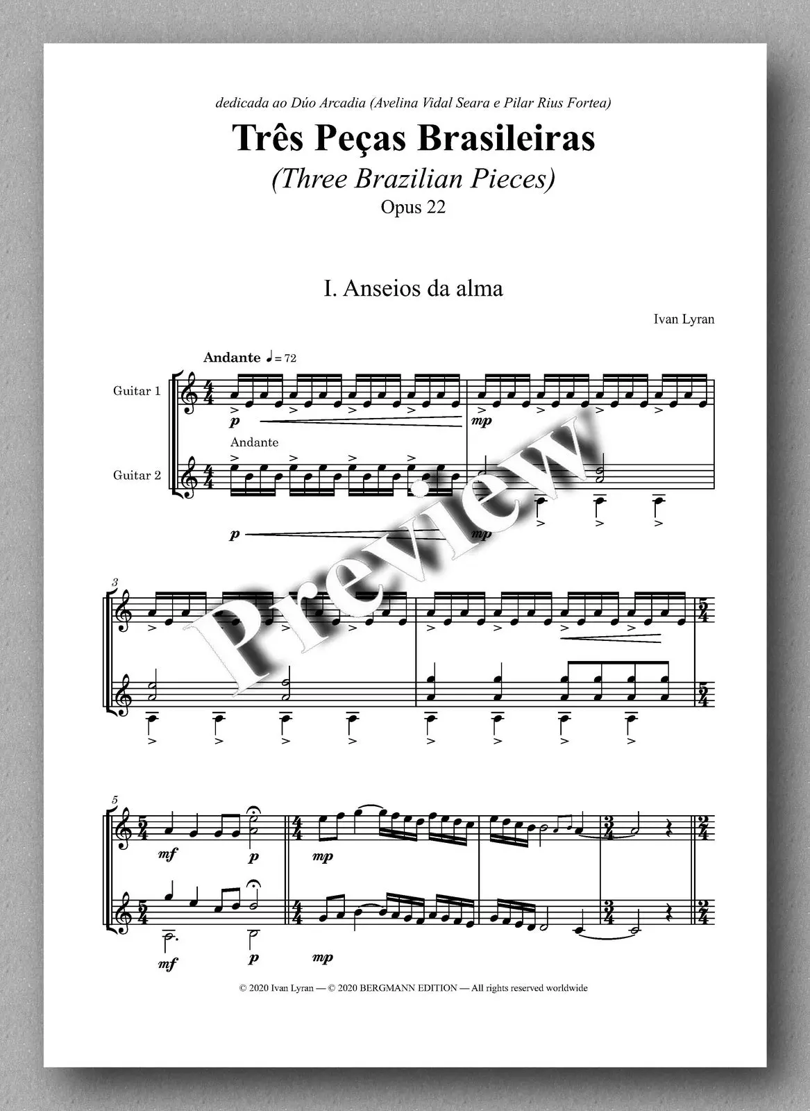 Lyran, Três Peças Brasileiras Op. 22 2