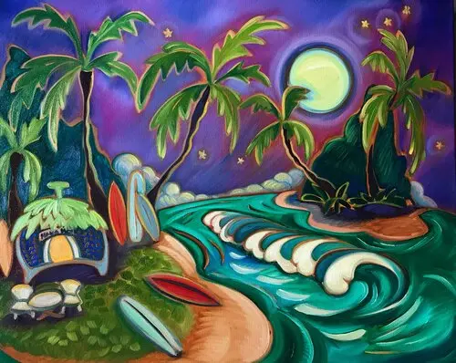 Original Painting: Hana Hou By Kim Mcdonald 1