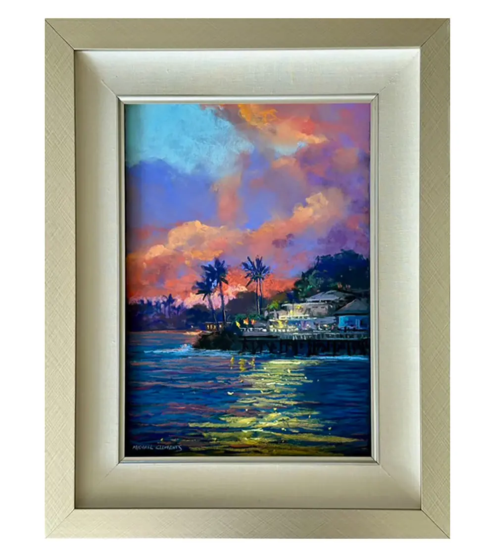 Original Pastel Painting "Lahaina Memories" By Michael Clements 12X18 2