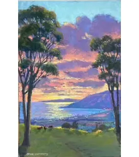 Original Pastel Painting "End Of A Perfect Day" By Michael Clements 12X18 1