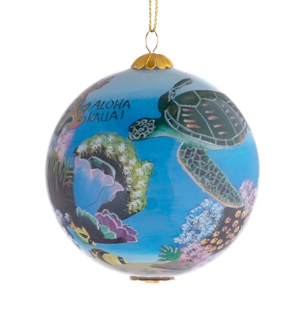 Glass Ornament - Coral World Hawaii 3