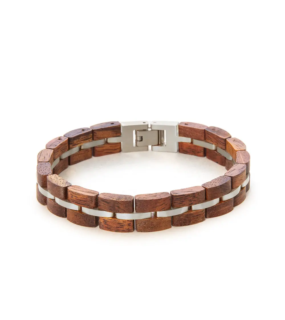 Koa Bracelet – Narrow, Rhodium Plated 1