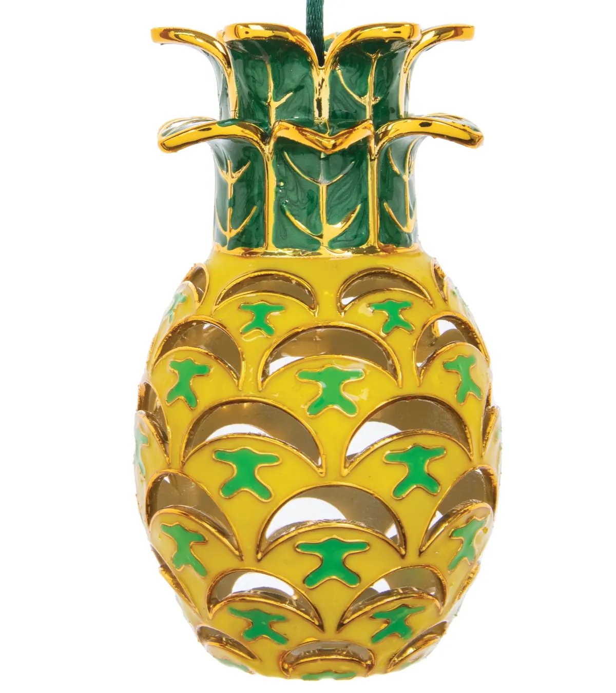 Royal Pineapple Ornament -- Puakenikeni Yellow 1