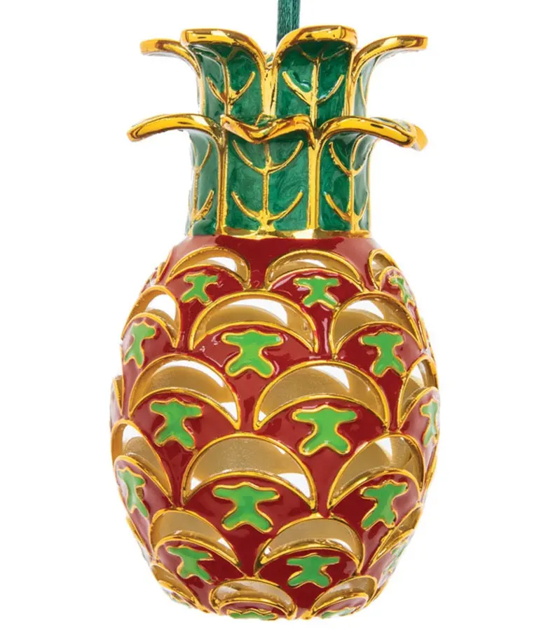 Royal Pineapple Ornament -- Lehua Red 1