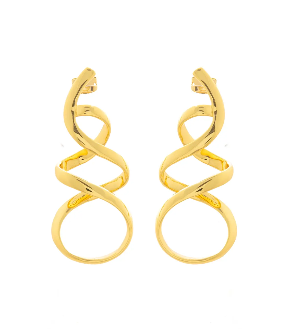 "Plume"  Gold Earrings 1
