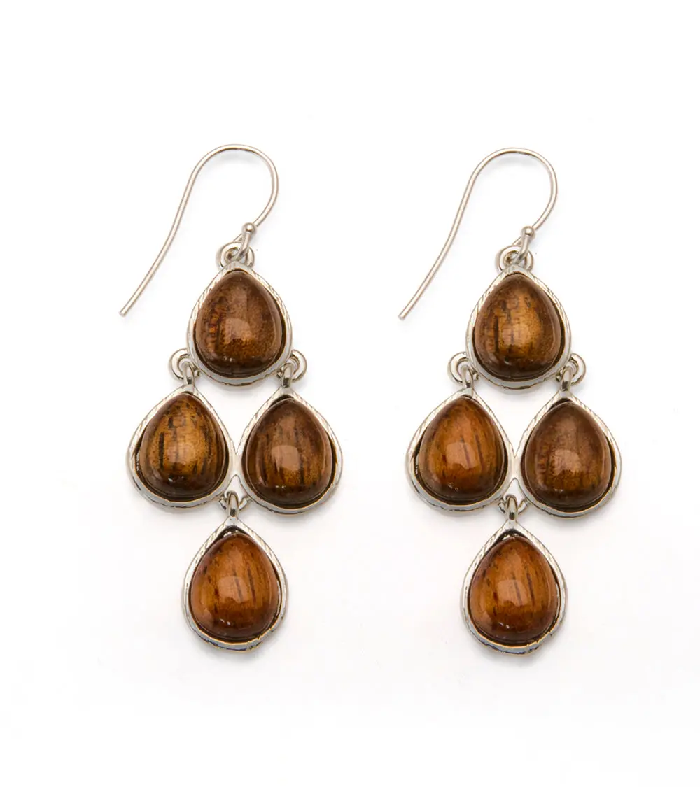 Rhodium Kite Earrings 1