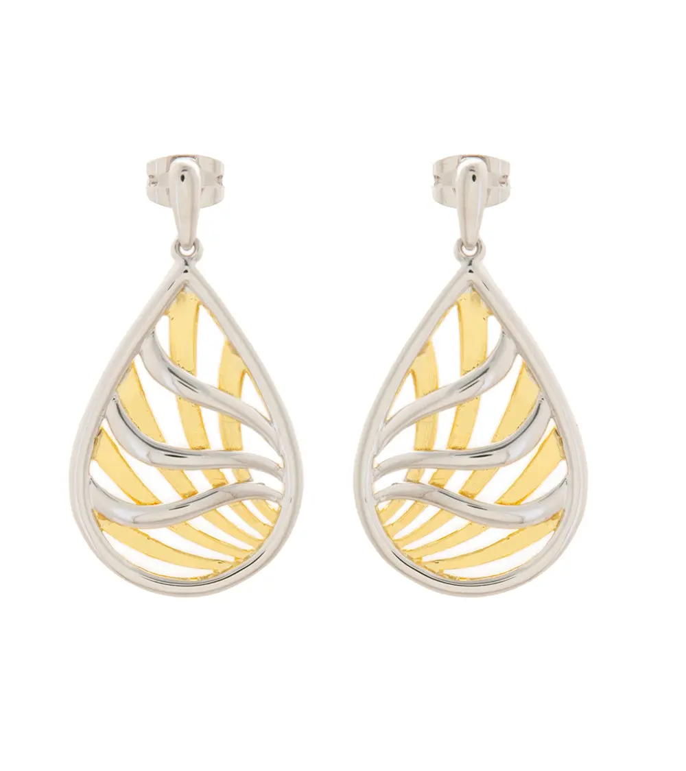 "Seaweed" Teardrop Earrings 1