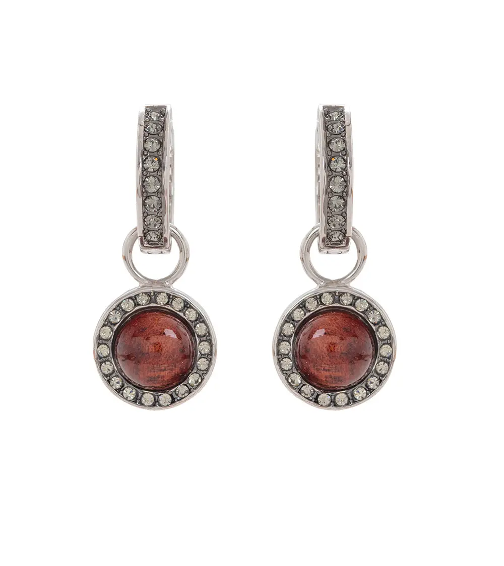 Koa Post Hoop Earrings 1