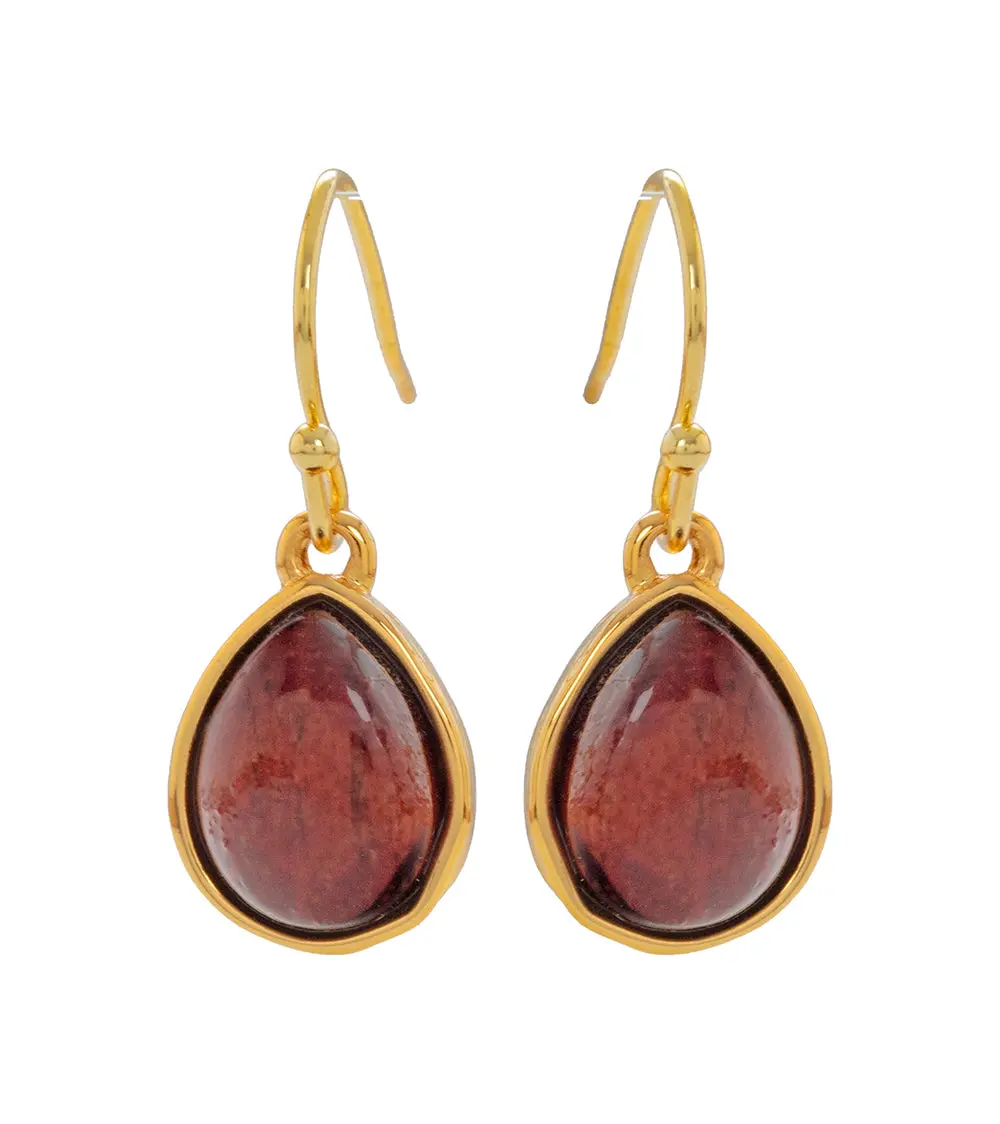 Koa Single Tear Earrings 1