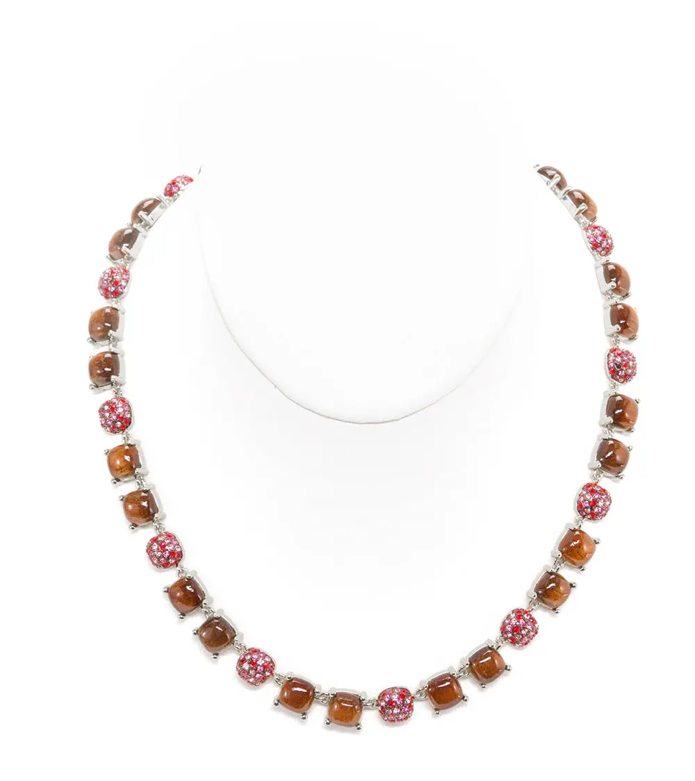 Koa Pave Square Necklace - Mjhc35709 1