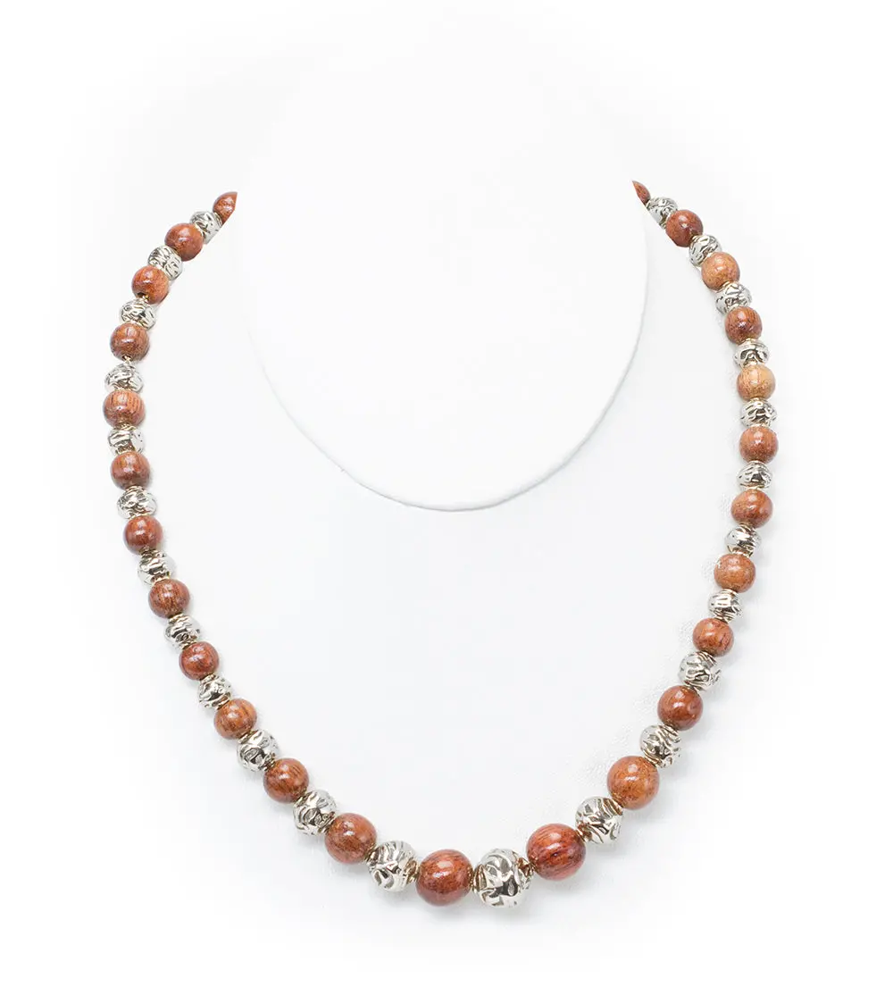 Maile Koa Pearl Necklace - Mjhc35711 1