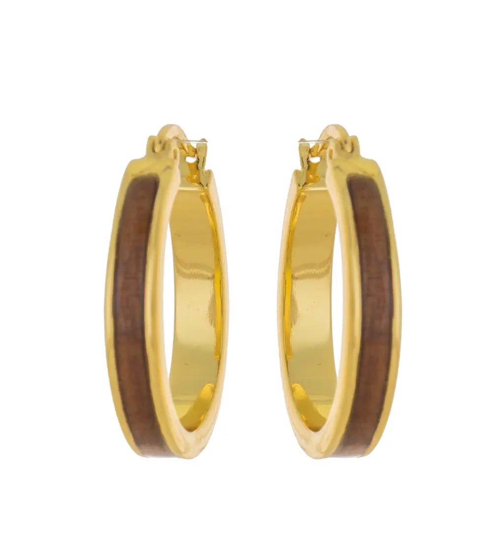 Koa Hoops Earrings 25Mm - Mjhc36444 1