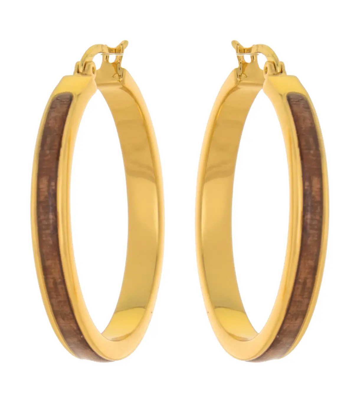 Koa Hoops Earrings 35Mm - Mjhc36446 1