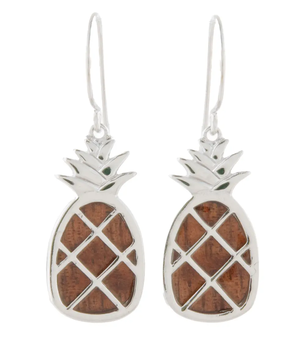 Koa Pineapple Earrings 1