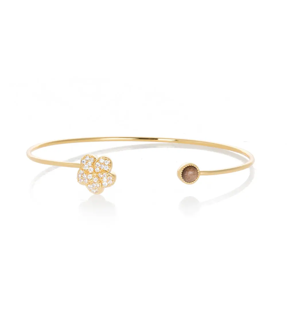 Gold Plumeria Cuff 1
